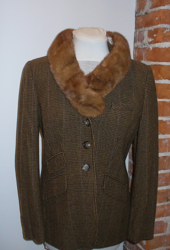 Mink fur deals collar