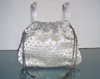 Vintage Walborg Rhinestone Studded Evening Pouch