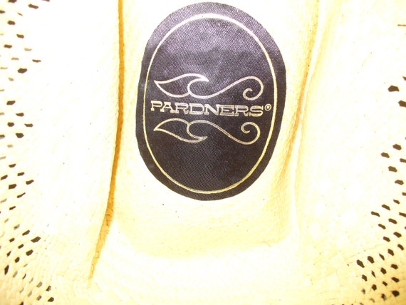 Vintage Pardners Straw Hat Size 7 - image 9