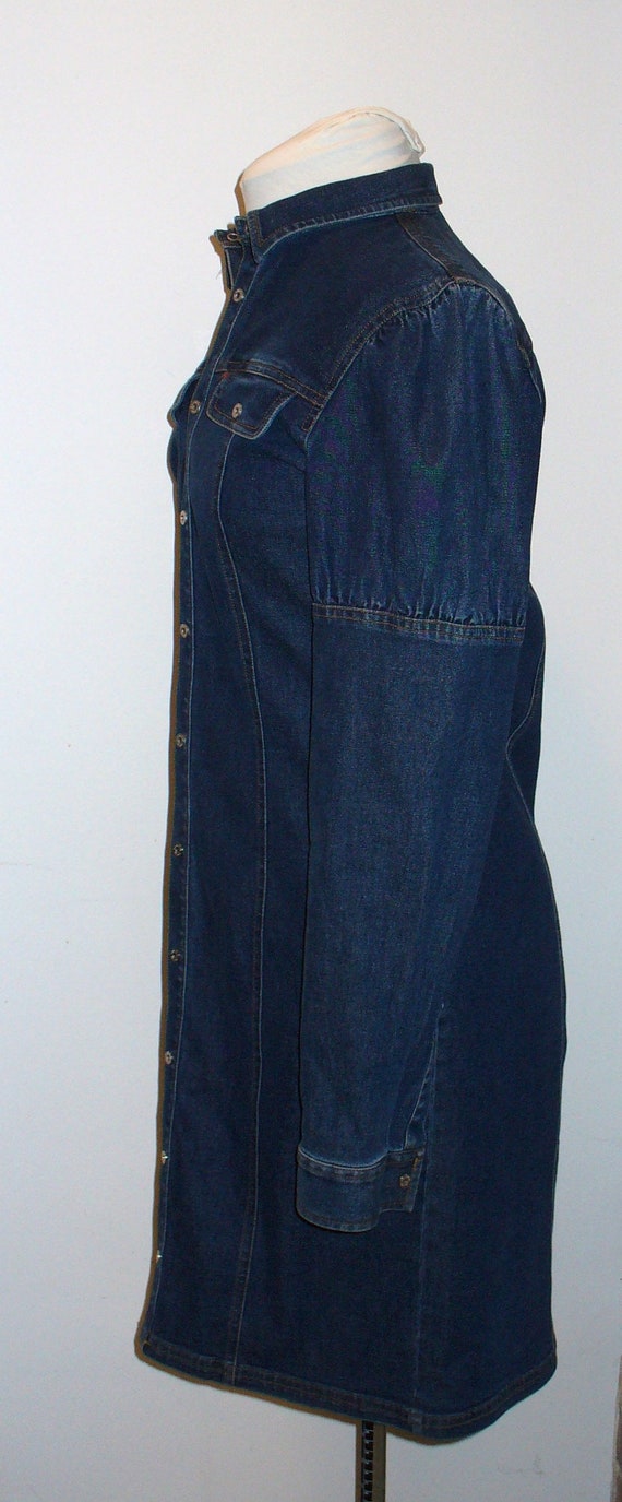 Vintage Ralph Lauren Denim Poet Dress Size 10 - image 3