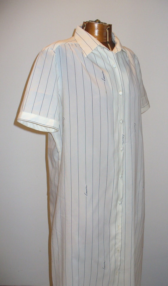 Vintage Lanvin Paris Shirt Waist Dress