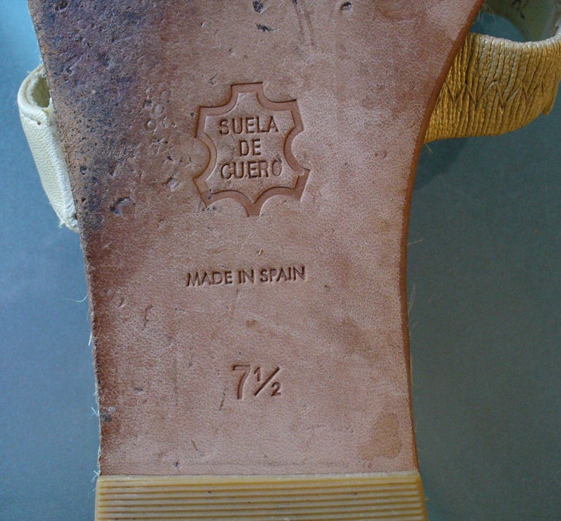 Andre Assous Made in Spain Espadrille Slides Size 7.5