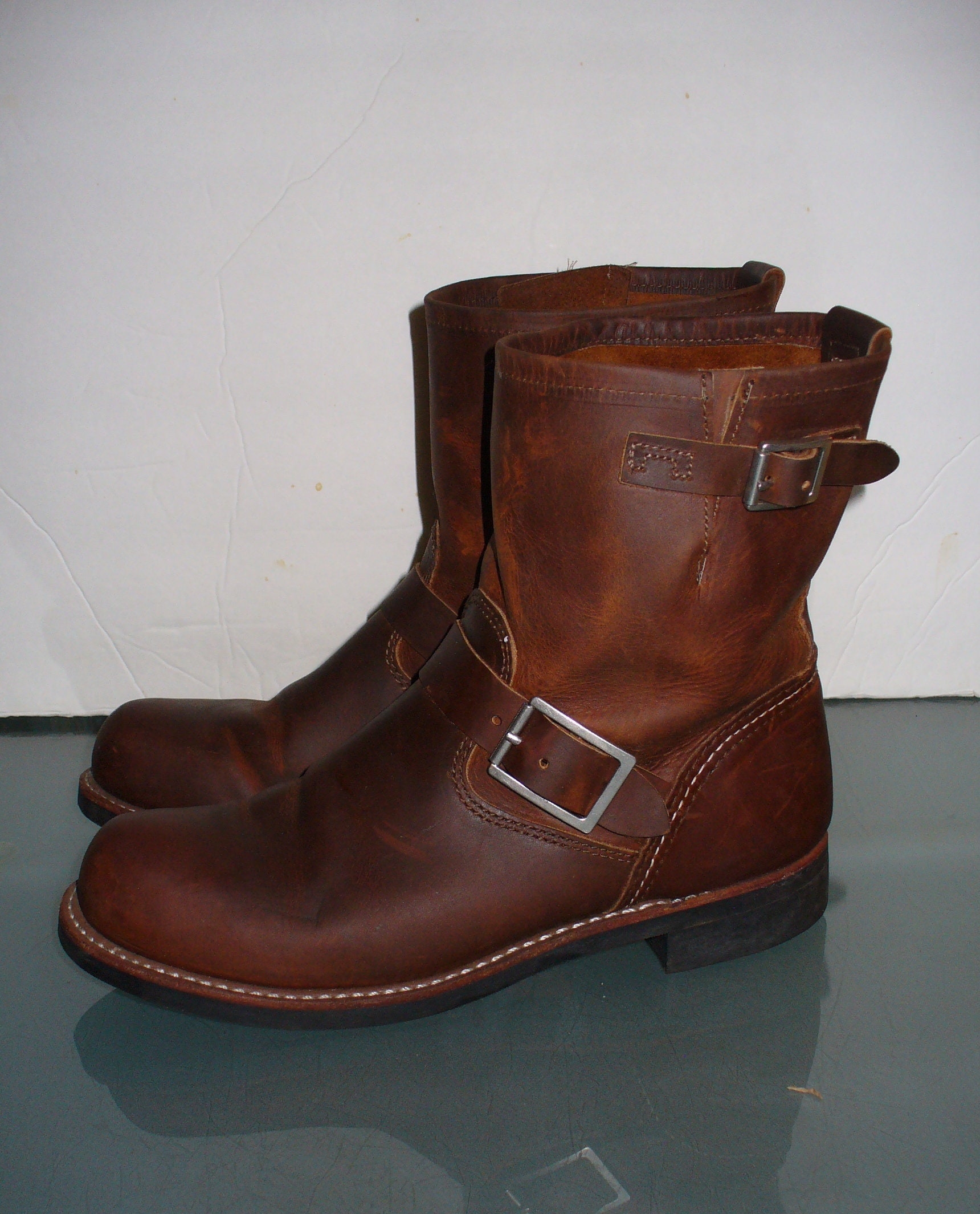 Red Wing Engineer Boots With Buckle Straps 8.5 B