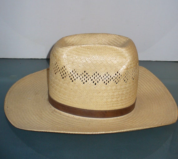 Vintage Pardners Straw Hat Size 7 - image 8