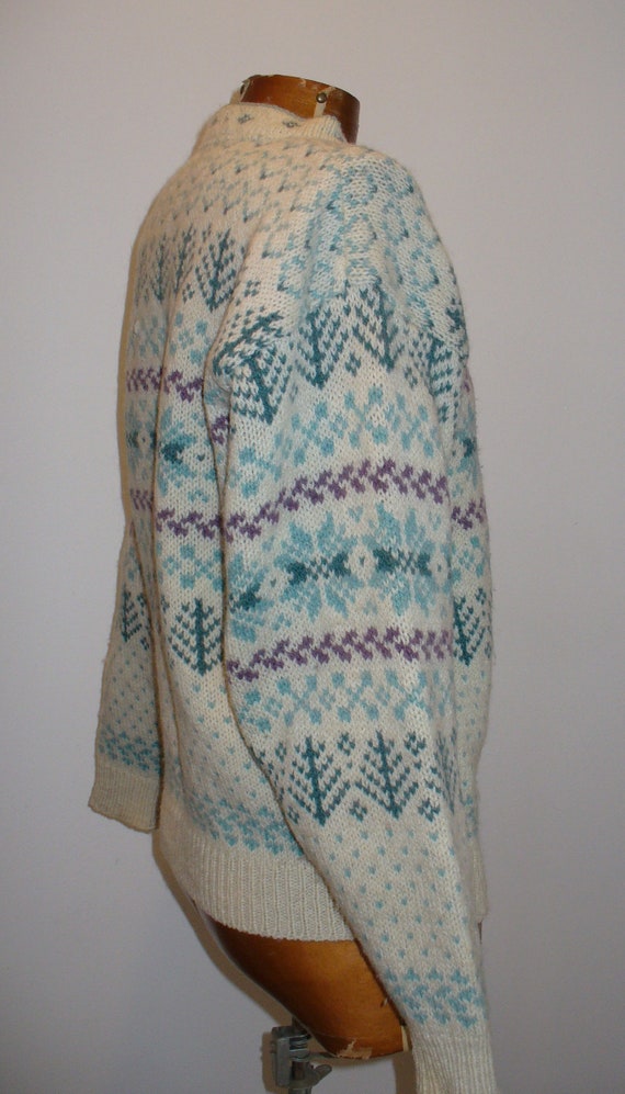 Vintage LL Bean Scandinavian Cardigan Sweater Siz… - image 8