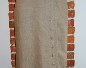 J. Peterman Company Linen Skirt Size 8