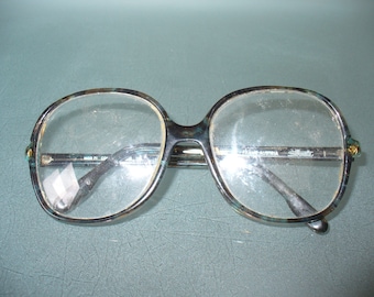 Made in Austria Marbled Color Big Eye Glasses RX Lens