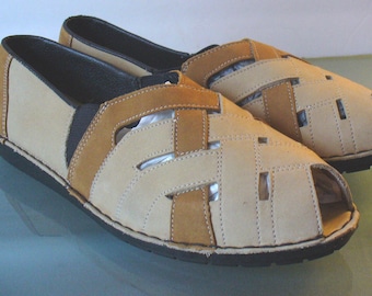 Vintage Rieker Woven Leather Shoe Size 5.5
