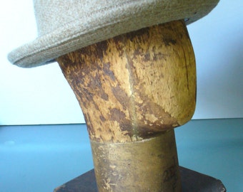 Vintage Dobbs Herringbone Tweed Hat