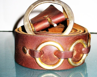 Vintage Heavy Leather Belt
