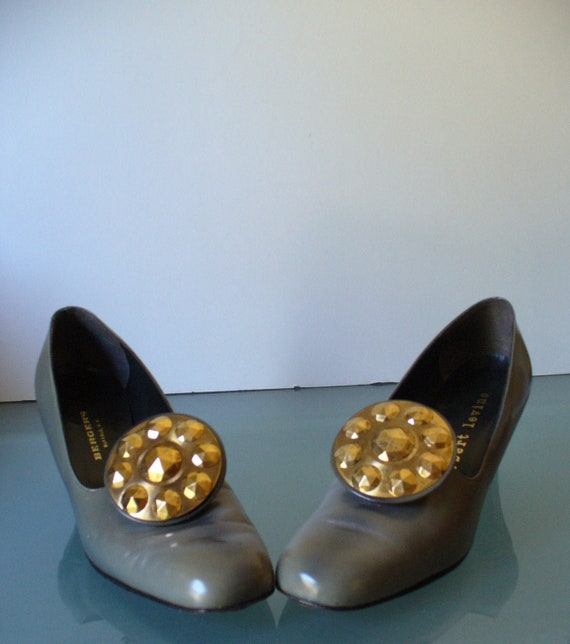 Vintage Herbert Levine Pilgrim Buckle Shoes Size