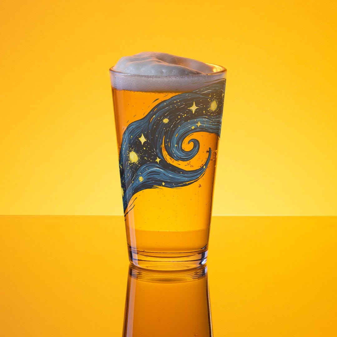 Pint Star Shaker Pint Glass Stars - Etsy