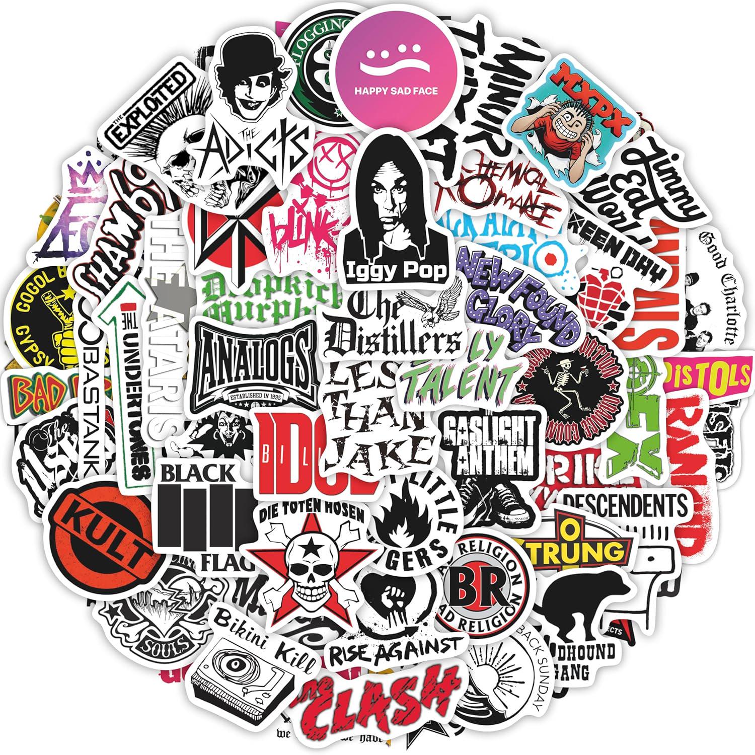 100pcs Punk Rock Stickers ,rock Music Vinyl Decals for Fan, Gifts - Etsy