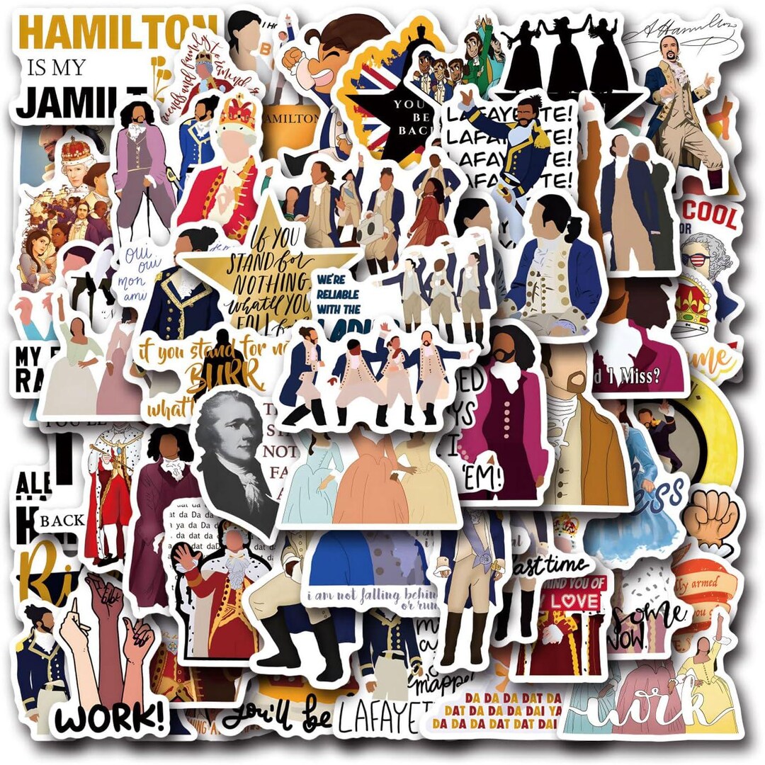 Hamilton Invaders Sticker Set 110PCS Hamiltons Stickers-musicals Vinyl Waterproof Decals - Etsy