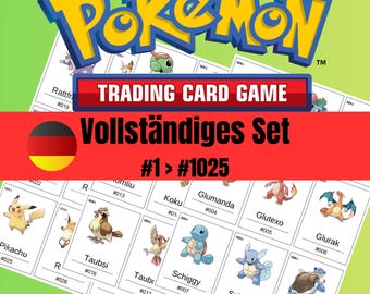 Vollständiges Platzhalter-Set für den Nationalen Pokédex (001–1025) (PDF-Download)