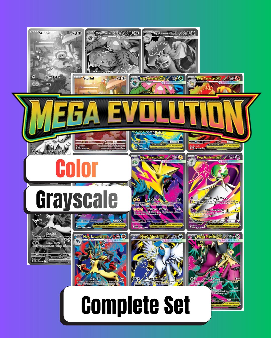 Mega Evolution Binder Placeholders 2025 – Master & Complete Set ...