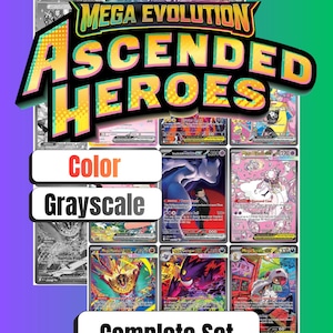 Mega Evolution Ascated Heroes Ordner Platzhalter 2025 - Master & Komplettes Set druckbare PDF + Checkliste