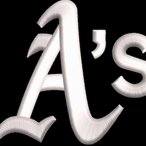May include: White embroidered "A's" logo on a black background. The logo features a stylized letter "A" followed by an apostrophe and the letter "S". The letters have a textured, stitched appearance, suggesting embroidery or a similar craft.