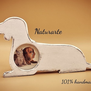 Dachshund shaped photo frame