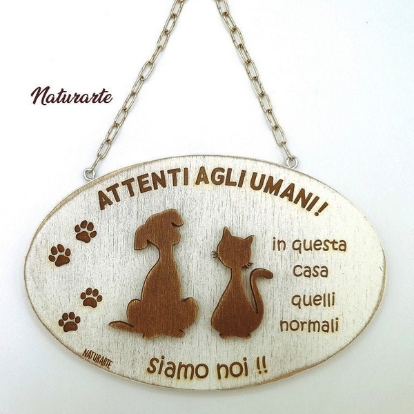 Targhetta "Cane&Gatto"