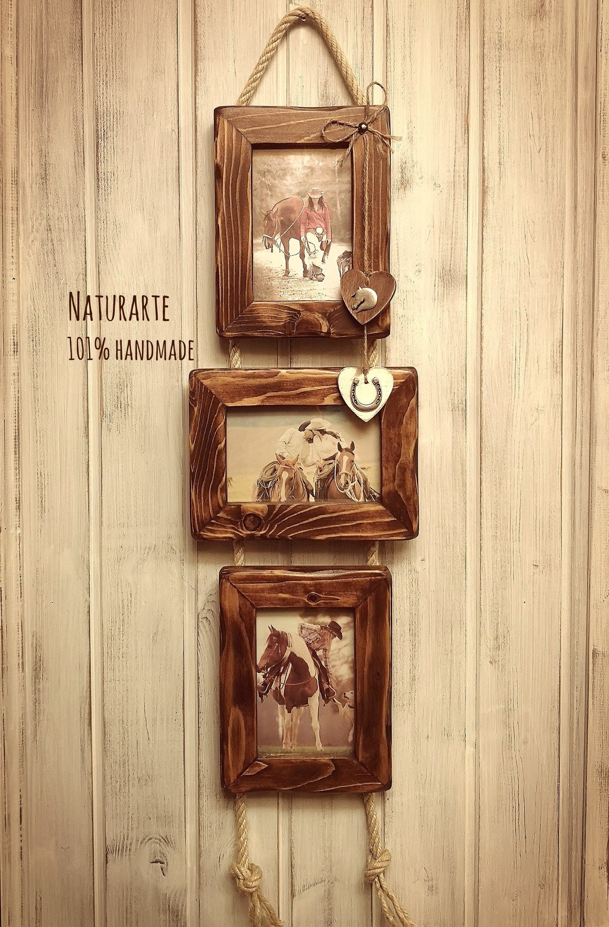 MAGNUS REGALO Cornice Multi foto da parete SIRI in legno bianco 54x55 –  Angelica Home Stabia