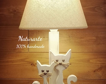 Lampada da tavolo mit sagoma gatti