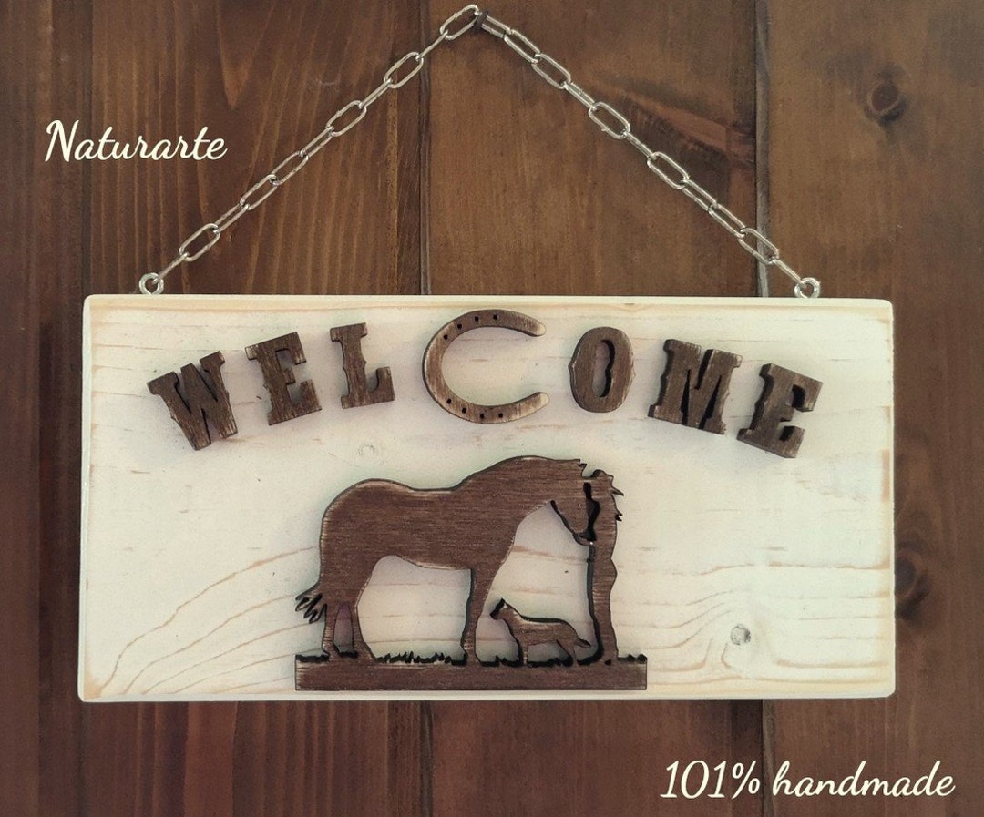 Western Welcome Wood Sign - Etsy