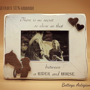 Picture frame Horse  with engraving