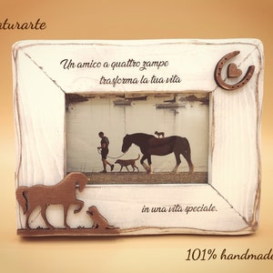Picture frame Horse & Dog