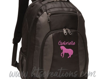 personalised horse backpack