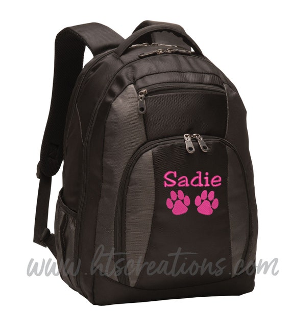 Backpack Personalized Paw Prints Dog Puppy Canine K9 Sport  display picture 2