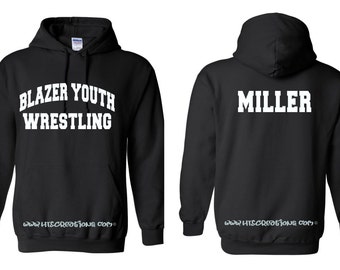 WRESTLING Wrestlers Sports Coach Team Mom Spiritwear Unisex Hoodie Sweatshirt Adult Youth S M L Xl 2Xl 3Xl 4Xl Many Colors Personalized