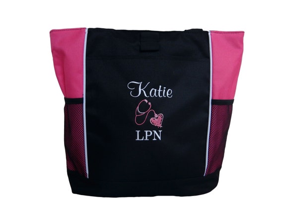 Tote Bag Personalized Nurse Nursing RN MSN OT Lpn Emt Bsn Cna | Etsy