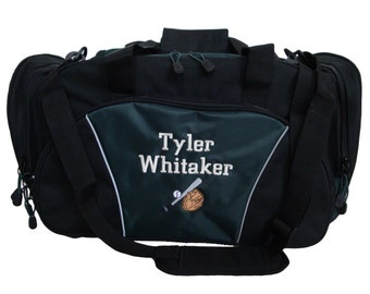 Duffel Duffle Travel Bag Personalized Baseball Bat Glove Slugger Little League All Star Pitching Coach Team Mom Sports Luggage Monogrammed