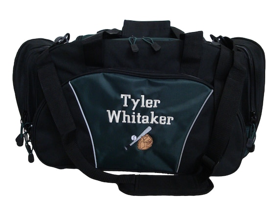 Duffel Duffle Travel Bag Personalized Baseball Bat Glove Slugger