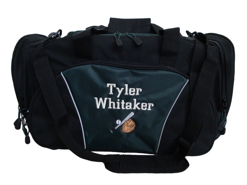 Duffel Duffle Travel Bag Personalized Baseball Bat Glove | Etsy
