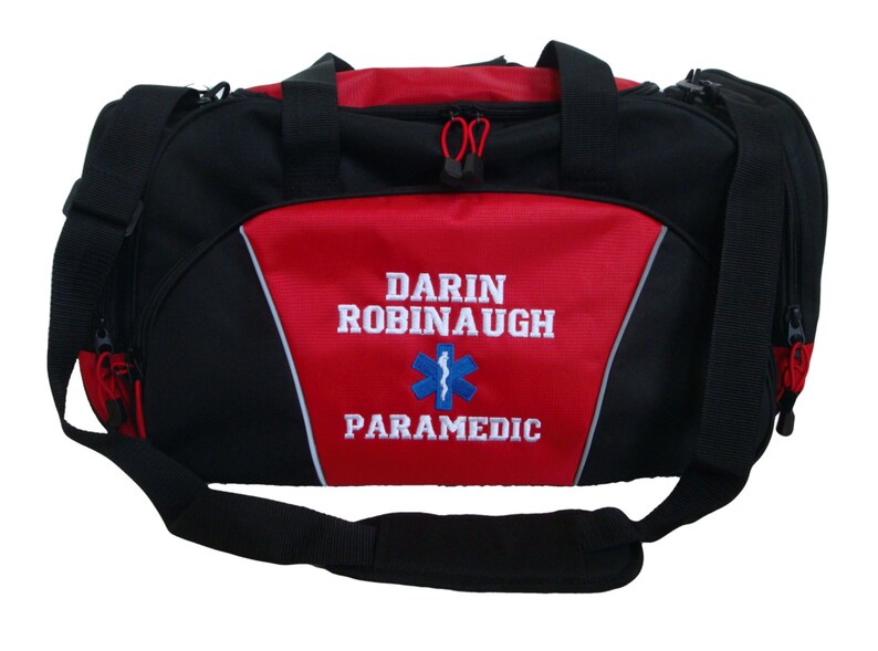 Duffel Bag Personalized Star of Life Paramedic EMT EMS Medic Etsy