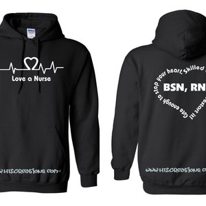Infermiera Studentessa Abbastanza carina Ferma il tuo cuore Skilled Personalizzato Testo personalizzato Felpa pullover con cappuccio unisex S M L Xl Molti colori