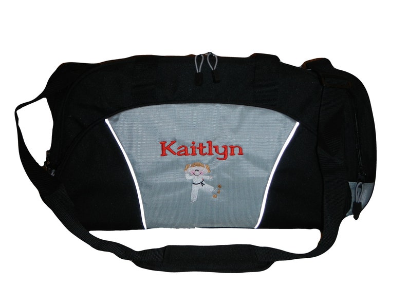 Duffel Bag Personalized Karate Stick Girl Martial Arts Sensai Etsy