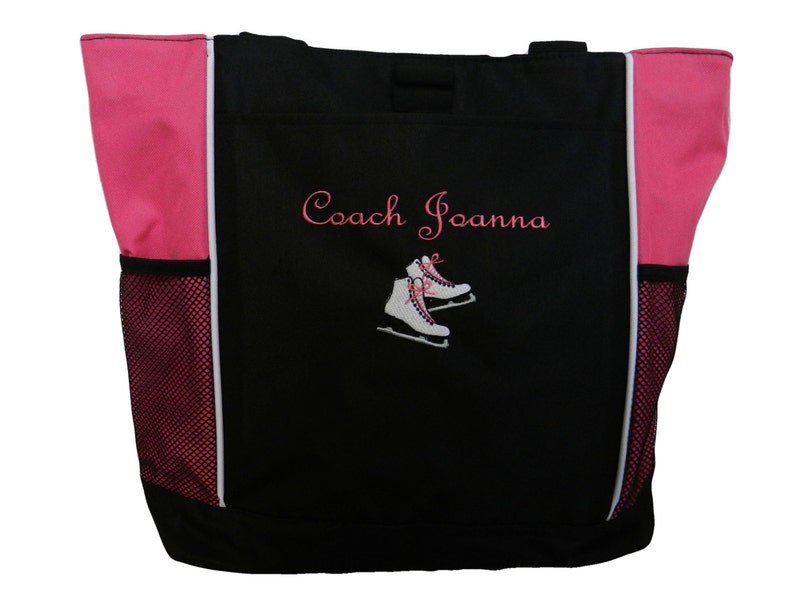 Tote Bag Personalized Ice Skating Skater Skates Figure Dance Etsy