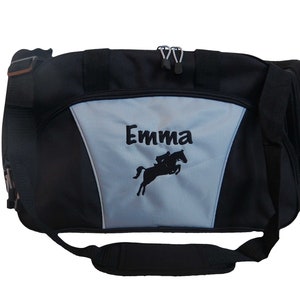 Mochila personalizada para salto de cavalo, equitação equestre, bagagem esportiva com monograma