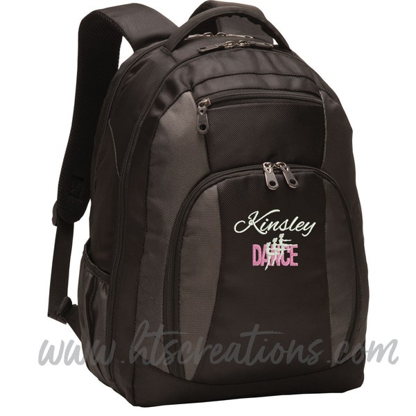 Backpack Personalized Dancers Dance Ballet Modern Tap Jazz Hip Hop Nutcracker Expression Monogrammed Embroidered Bag