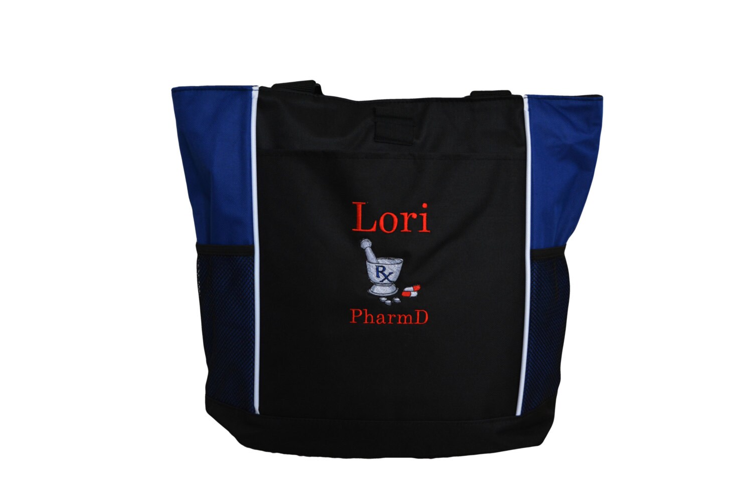 Pharmacy Print Pattern Leather Tote Bag main image 0