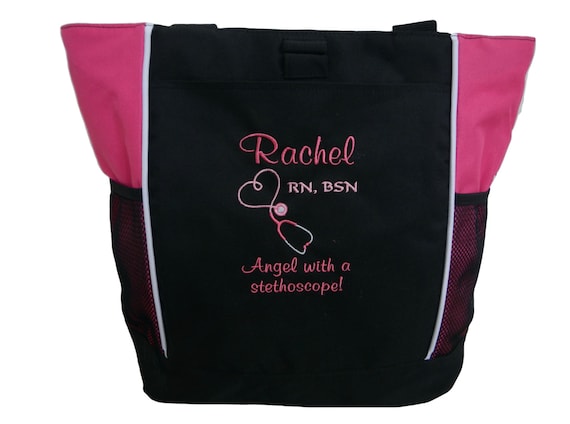 Personalized Tote Bag Nurse Physician Medical Assistant RN Lpn Medical ER NICU Doctor Respiratory Rn Therapist Nursing Student Gift