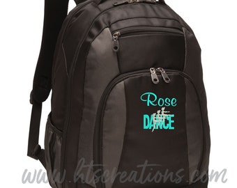 Backpack Personalized Dancers Dance Ballet Modern Tap Jazz Hip Hop Nutcracker Expression Monogrammed Embroidered Bag Etsy