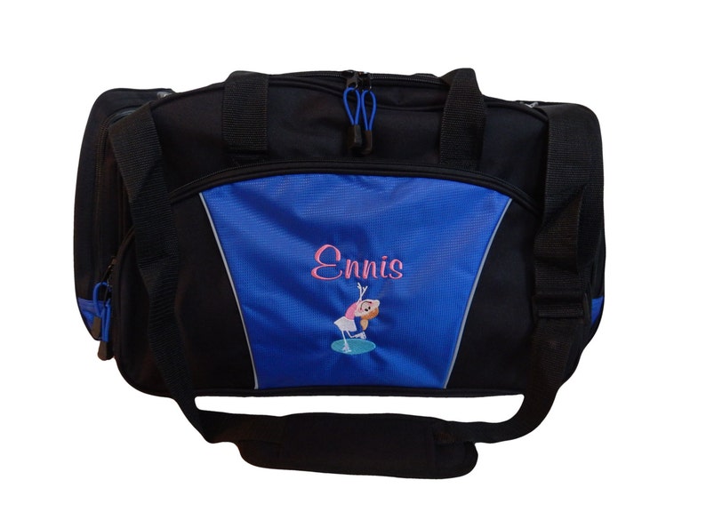 Duffel Bag Personalized Ice Skater Skating Girl Stick Figure Etsy