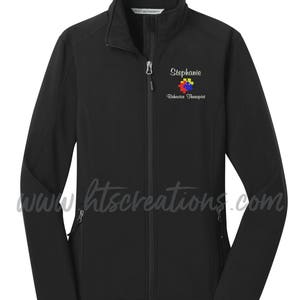 Jacket Autism Puzzle Piece Registered Behavior Therapist Technician RBT Speech Language Pathologist SLP Mental Health Advocate Personalized