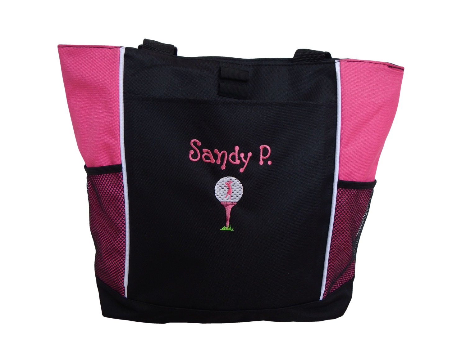 Tote Bag Personalized Golf Golfing Lady Golfer Club Sports Etsy