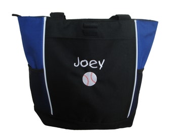 Tote Bag Personalized Coach Gift Team Mom Competition Baseball Softball Slow Pitch Name Number T-ball