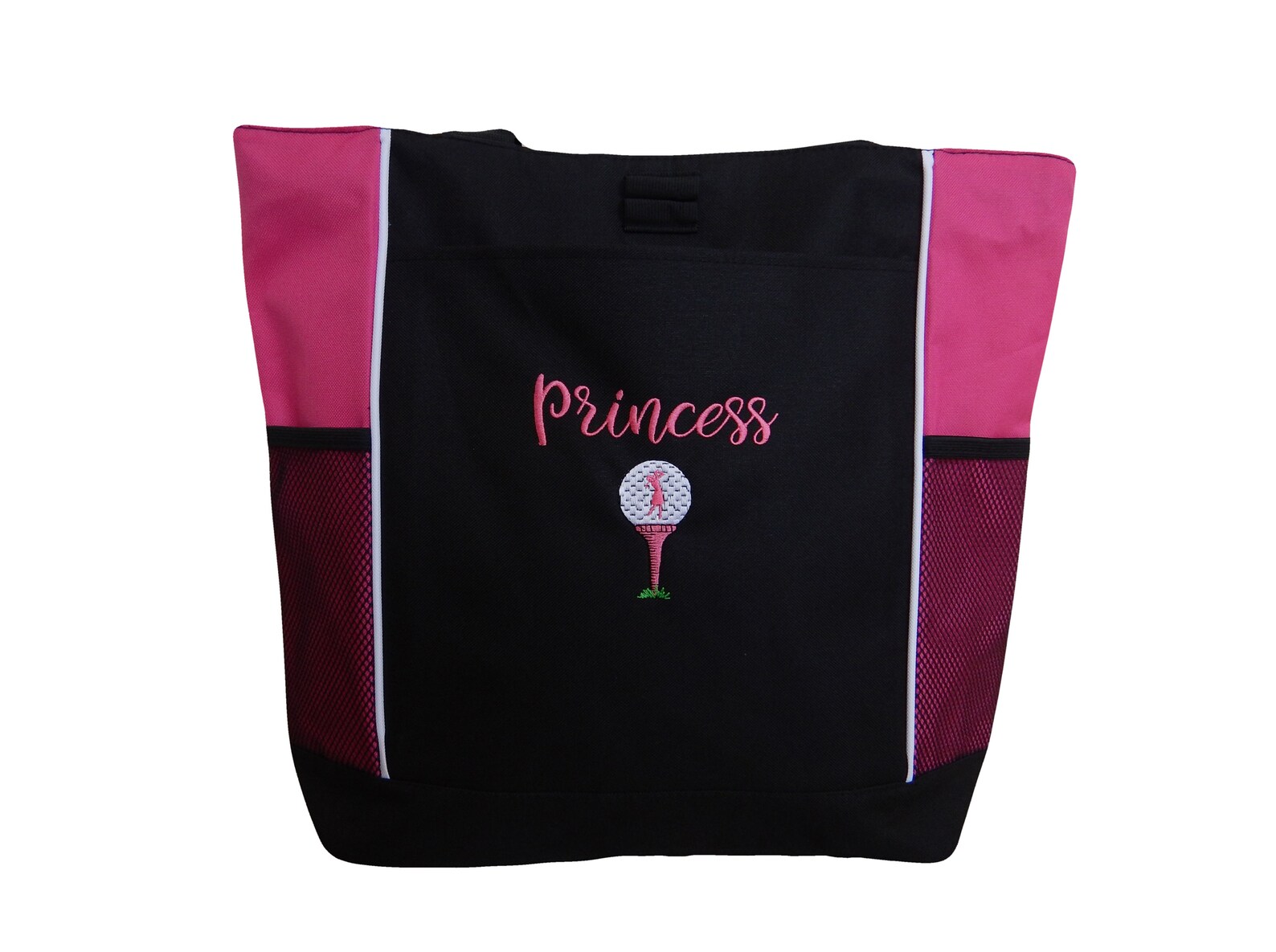 Pattern Print Golf Leather Tote Bag main image 1